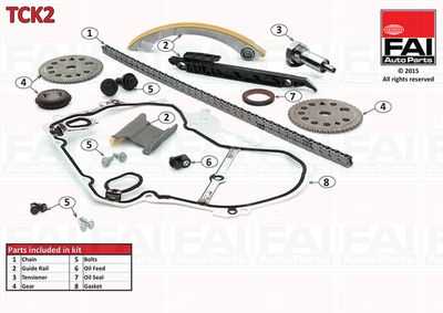Комплект цели привода распредвала FAI AUTOPARTS TCK2