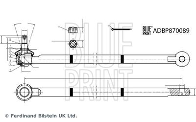 Stūres garenstiepnis BLUE PRINT ADBP870089