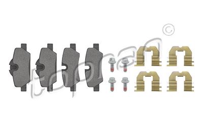 Bremžu uzliku kompl., Disku bremzes TOPRAN 503 072