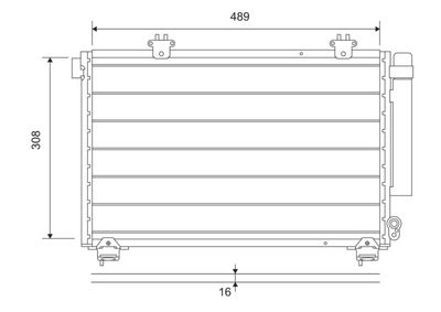 Конденсатор, кондиционер VALEO 814307