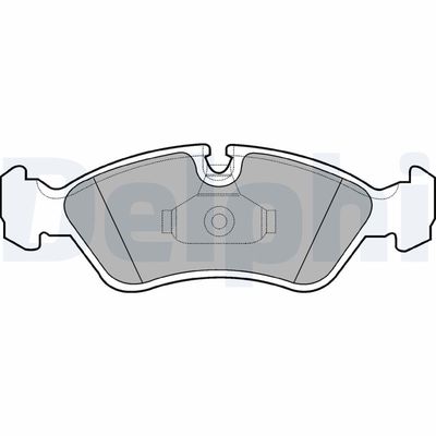 Комплект тормозных колодок, дисковый тормоз DELPHI LP1605