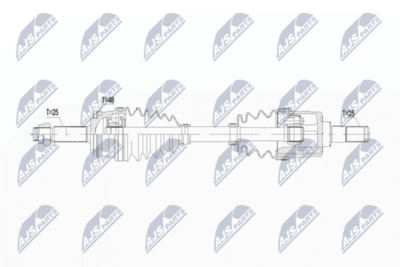 Piedziņas vārpsta NTY NPW-KA-384