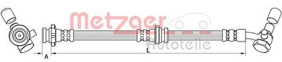 Bremžu šļūtene METZGER 4111581