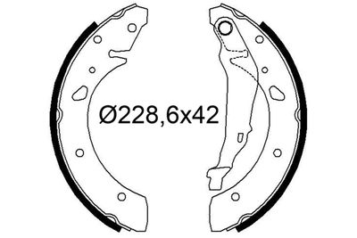 Bremžu loku komplekts VALEO 564307