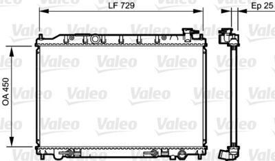 Radiators, Motora dzesēšanas sistēma VALEO 735204