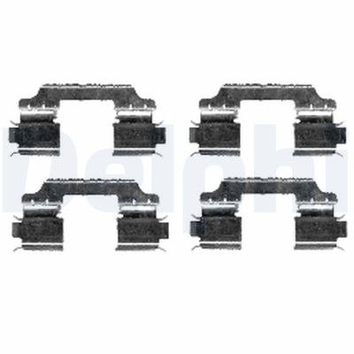 Комплектующие, колодки дискового тормоза DELPHI LX0426