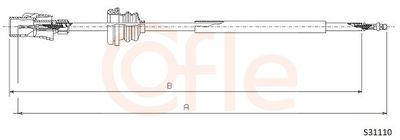 Тросик спидометра COFLE 92.S31110