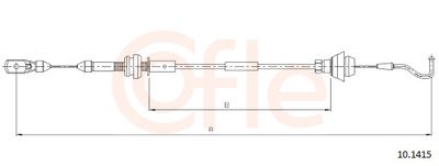 Тросик газа COFLE 10.1415