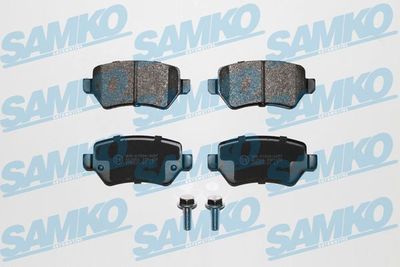 Комплект тормозных колодок, дисковый тормоз SAMKO 5SP1650