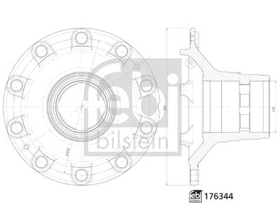 Ступица колеса FEBI BILSTEIN 176344