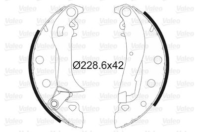 Bremžu loku komplekts VALEO 562764