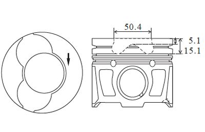 Поршень FAI AutoParts PK25-000