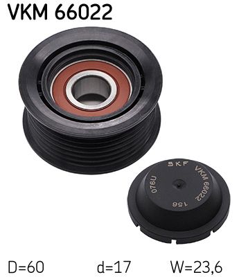 Parazīt-/Vadrullītis, Ķīļrievu siksna SKF VKM 66022