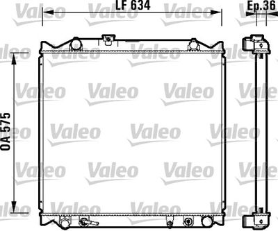 Radiators, Motora dzesēšanas sistēma VALEO 734206