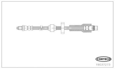 Тормозной шланг CORTECO 19037273