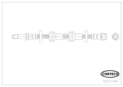 Bremžu šļūtene CORTECO 19037199