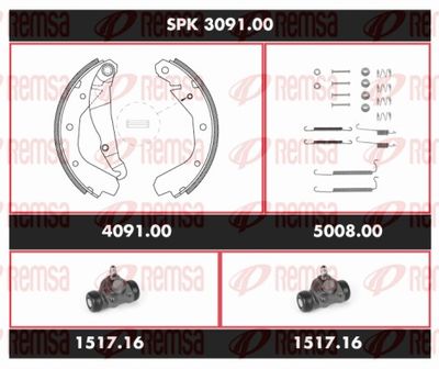 Bremžu komplekts, Trumuļu bremzes REMSA SPK 3091.00