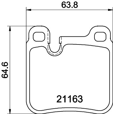 Bremžu uzliku kompl., Disku bremzes HELLA PAGID 8DB 355 008-491