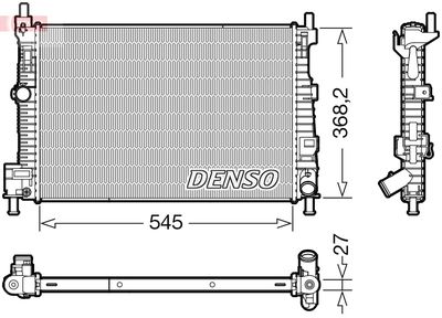 Radiators, Motora dzesēšanas sistēma DENSO DRM44045