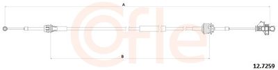 Трос, механическая коробка передач COFLE 12.7259