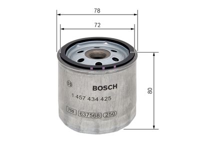 Degvielas filtrs BOSCH 1457434425