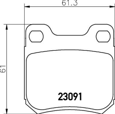 Bremžu uzliku kompl., Disku bremzes HELLA PAGID 8DB 355 009-041