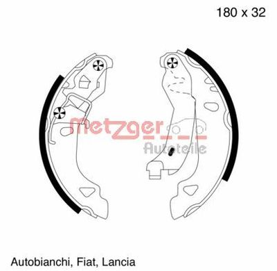 Bremžu loku komplekts METZGER MG 585