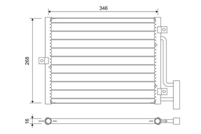 Конденсатор, кондиционер VALEO 822701