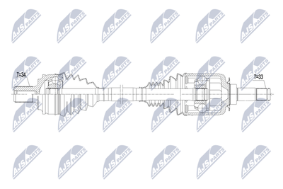 Приводной вал NTY NPW-ME-218