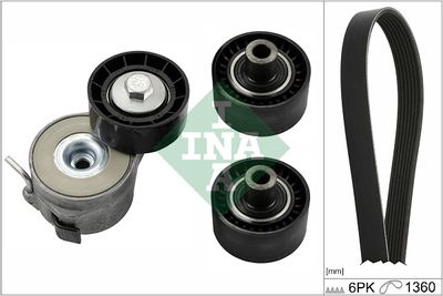 Поликлиновой ременный комплект Schaeffler INA 529 0404 10