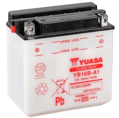 Startera akumulatoru baterija YUASA YB16B-A1