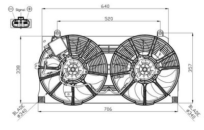 Ventilators, Motora dzesēšanas sistēma NRF 47943