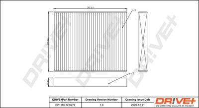 Фильтр, воздух во внутренном пространстве Dr!ve+ DP1110.12.0277