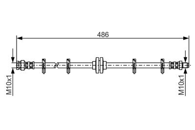 Тормозной шланг BOSCH 1 987 476 759