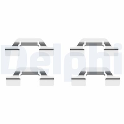 Комплектующие, колодки дискового тормоза DELPHI LX0438