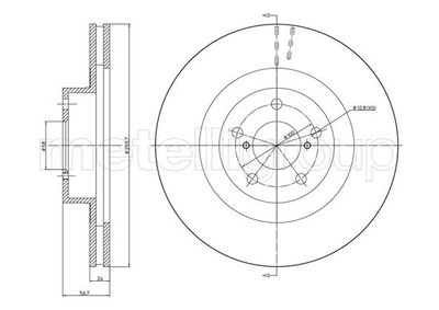 Bremžu diski METELLI 23-1132C