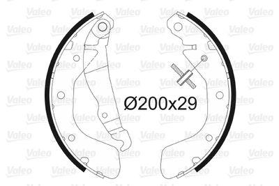 Комплект тормозных колодок VALEO 562077