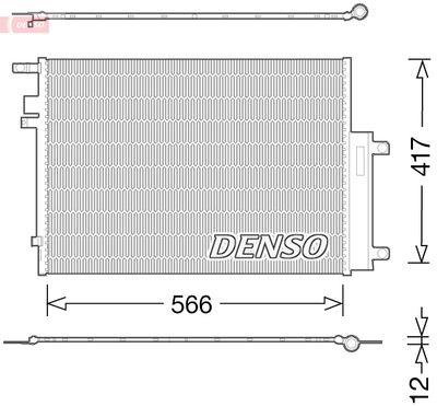 Конденсатор, кондиционер DENSO DCN06017