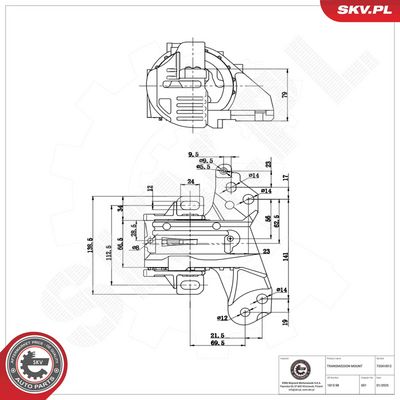 Piekare, Automātiskā pārnesumkārba ESEN SKV 75SKV812