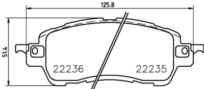 Bremžu uzliku kompl., Disku bremzes HELLA PAGID 8DB 355 024-721