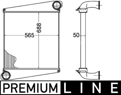 Интеркулер MAHLE CI 274 000P