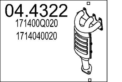 Katalizators MTS 04.4322