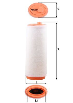 Воздушный фильтр MAHLE LX 823