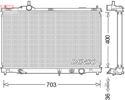 Radiators, Motora dzesēšanas sistēma DENSO DRM50095