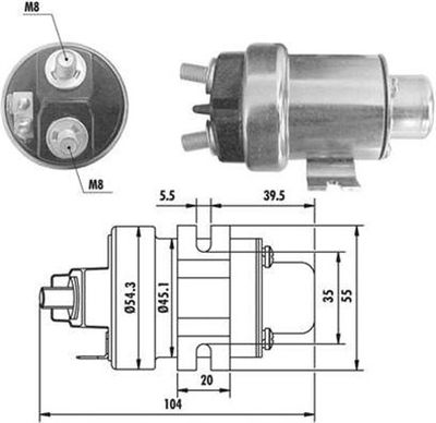 Ievilcējrelejs, Starteris MAGNETI MARELLI 940113050357