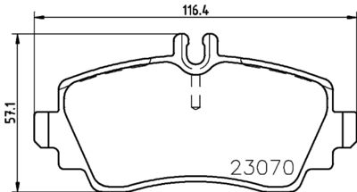 HELLA PAGID 8DB355018281 Bremžu uzliku kompl