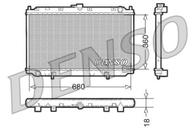 Radiators, Motora dzesēšanas sistēma DENSO DRM46011