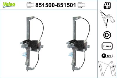 Стеклоподъемник VALEO 851500
