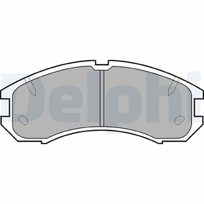 Комплект тормозных колодок, дисковый тормоз DELPHI LP595