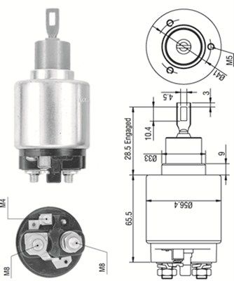 Ievilcējrelejs, Starteris MAGNETI MARELLI 940113050320